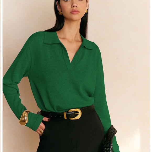 Commense Sweaters - Commense Beautiful, Classic Green Polo Shirt